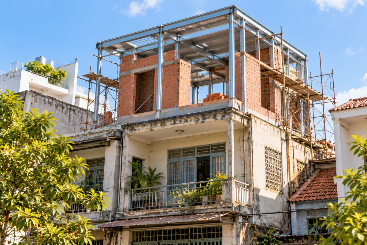 Cải tạo nâng tầng nhà cũ – An Cư Home